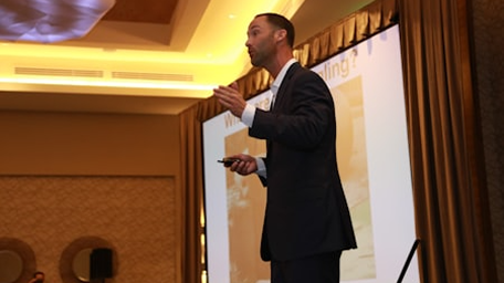 Speaker at business event
